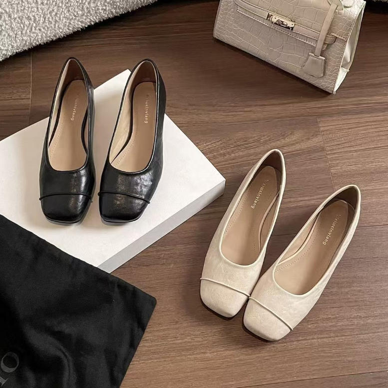 Zapatos casuales de piel sencillos y versátiles