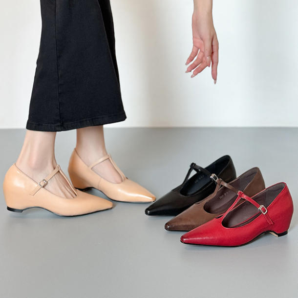 Zapatos de piel – elevación interna 5 cm