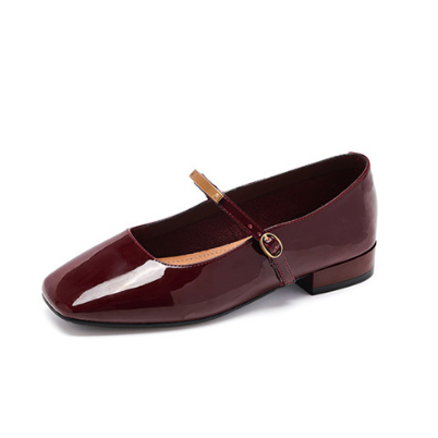 Zapatos Mary Jane de cabeza redonda para mujer