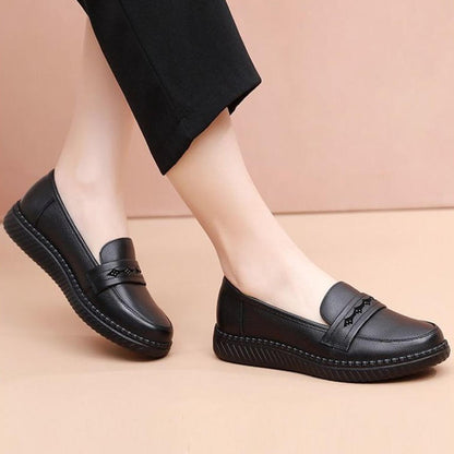 Zapatos de suela blanda de cuero genuino