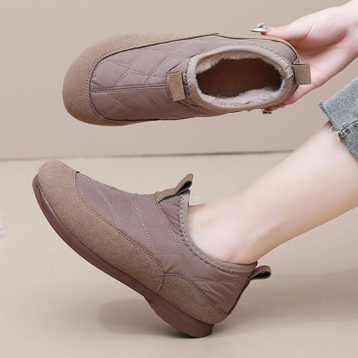 Zapatos de algodón sin cordones con suela blanda