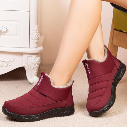 Botines casuales forrados con vellón y engrosados