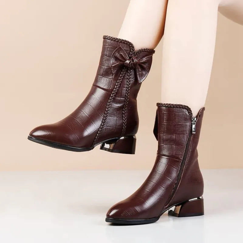 Bella® Botas de invierno de mujer de piel aterciopelada